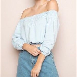 Brandy Melville Off the Shoulder Blouse